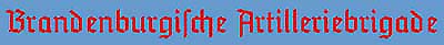 Brandenburgische Artilleriebrigade