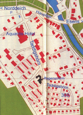 Anfahrtsplan Bensersiel 300