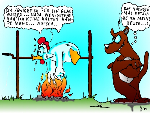HUHN AM SPIESS