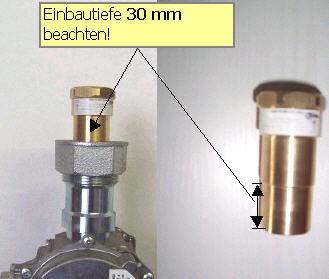 Einbautiefe