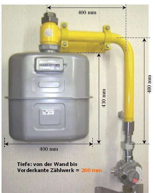 Gasz&auml;hleranschlu&szlig;