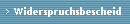 Widerspruchsbescheid