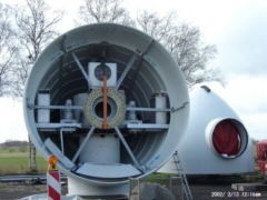 Bauarbeiten Windpark 2001