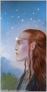 <b>John Howe</b> - howe_celeborn-klein