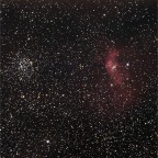 M52 und Bubblenebel
