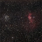 M52 und Bubblenebel