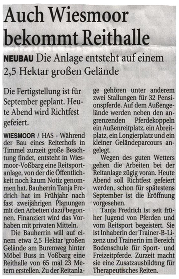 Ostfriesen Zeitung vom 04.05.2007